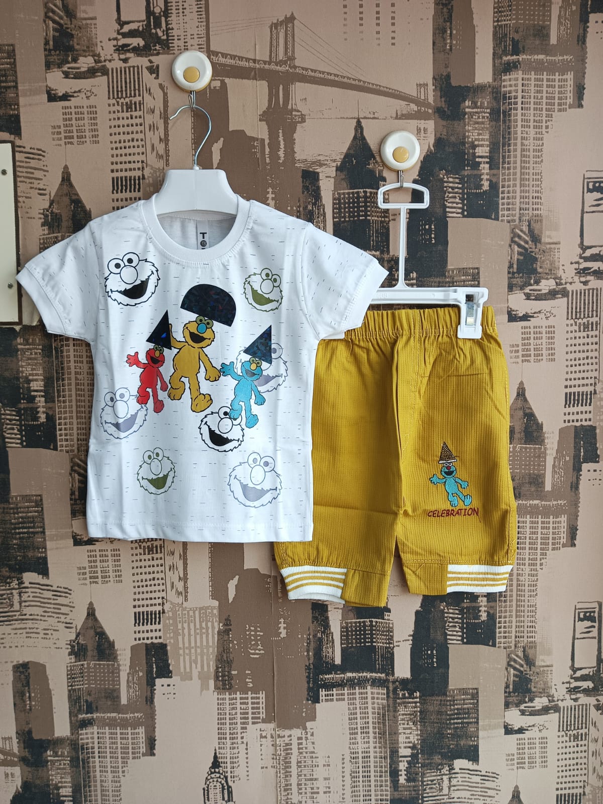 Boys 3 Cartoon Print 2Pcs Set