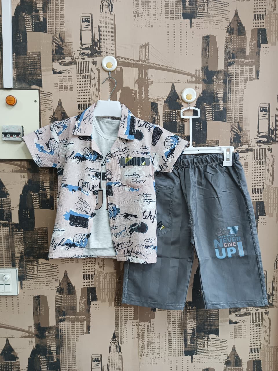 Boys Over Think Shirt 3Pcs Set
