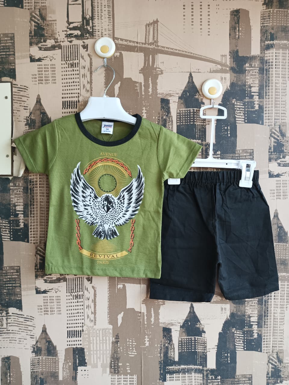 Boys Eagle Print 2Pcs Suit