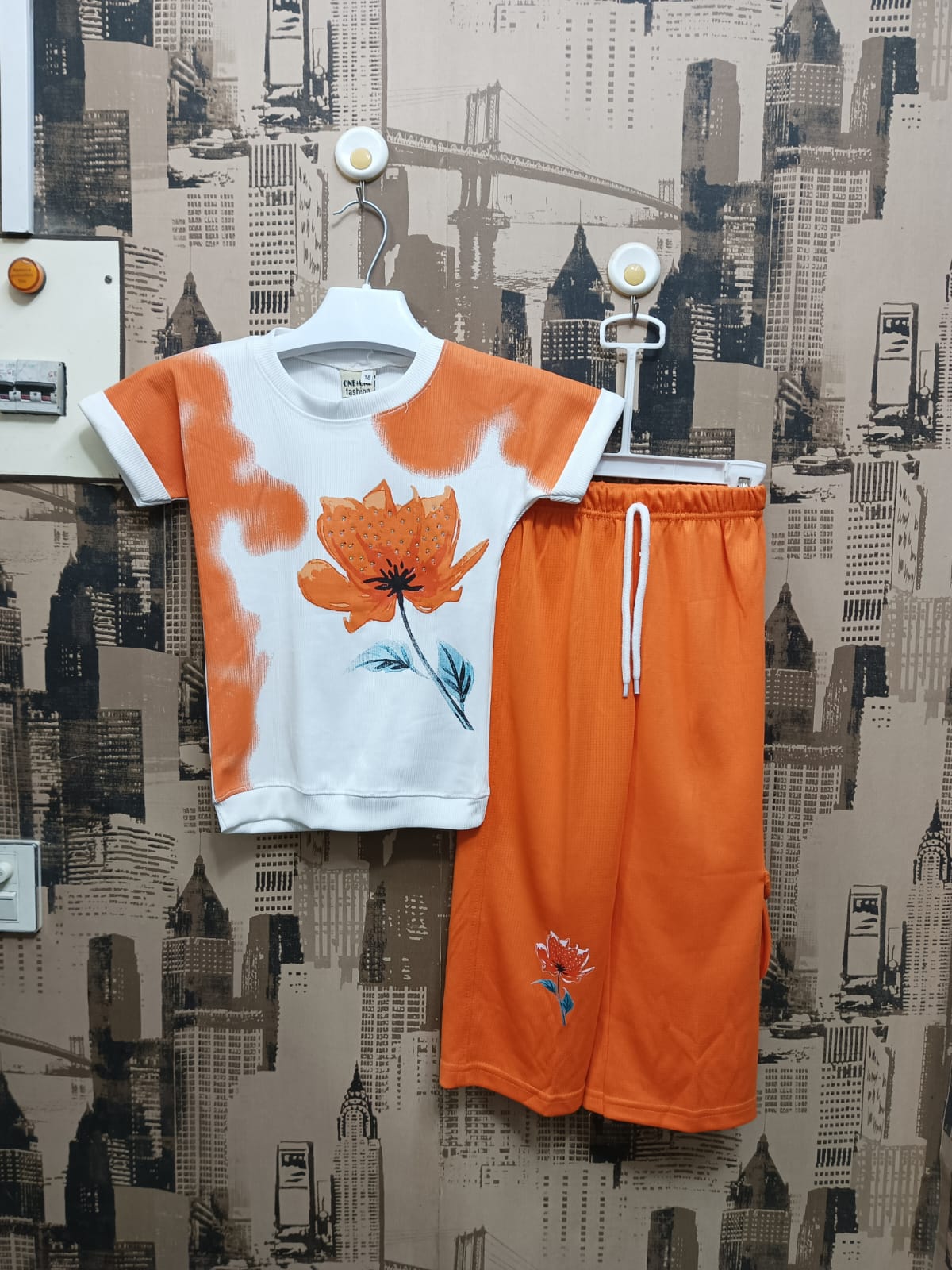 Girls 1 Big Flower 2 Pcs Suit