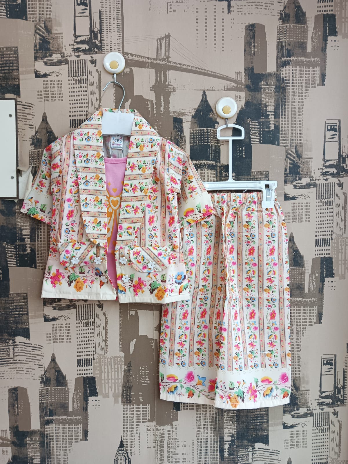 Girls All Over Flower 2.5Pcs Suit