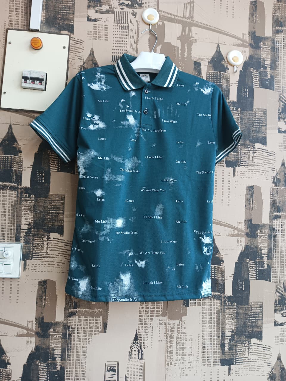 Boys Tie & Dye Polo T-Shirt