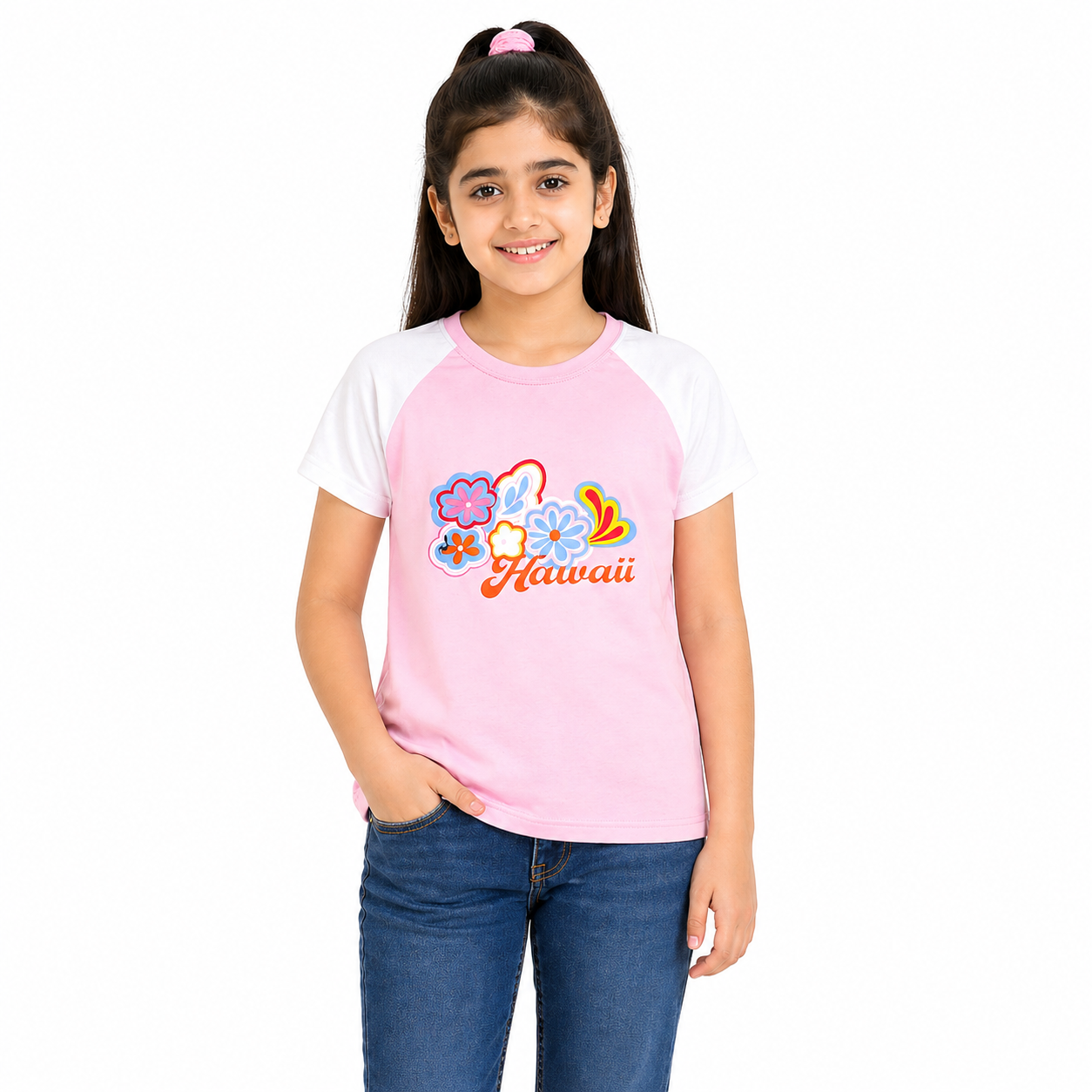 Girls Say Your Flower T-Shirt - L Pink