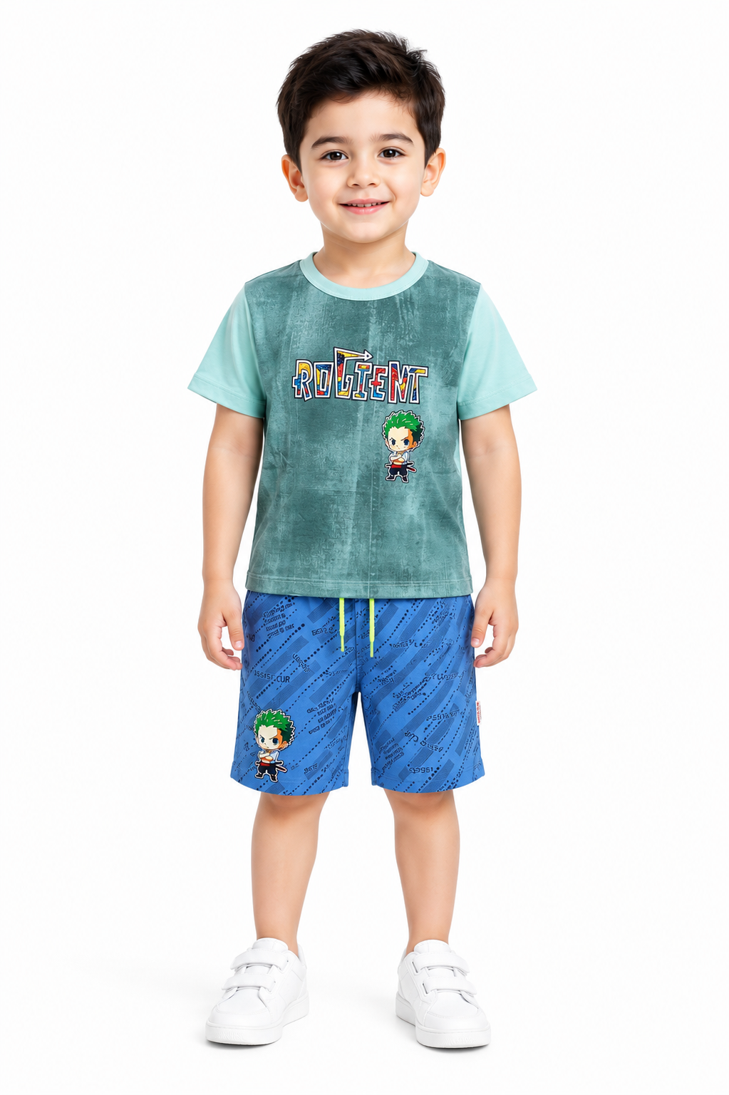 Boys Rogient Print 2Pcs Suit