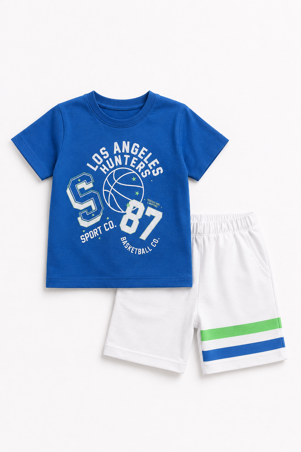 Boys Sport CO. 87 2Pcs Suit - Blue & White
