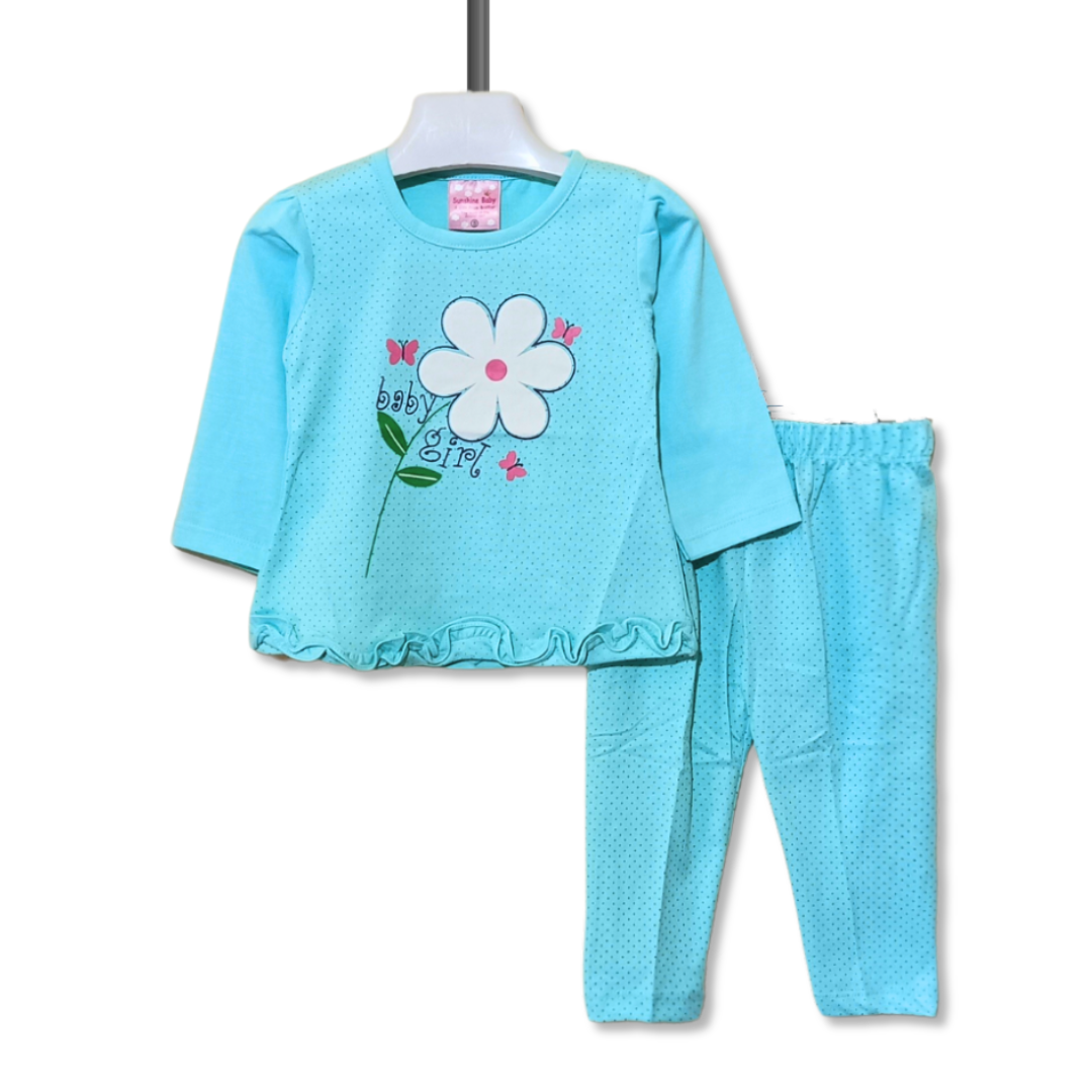 Girls 2 Piece Suit Baby Girls Printed F/S