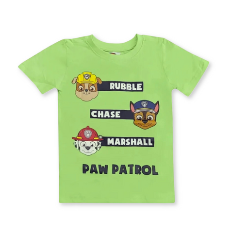 Boys PAW Patrol T-Shirt - Light Green