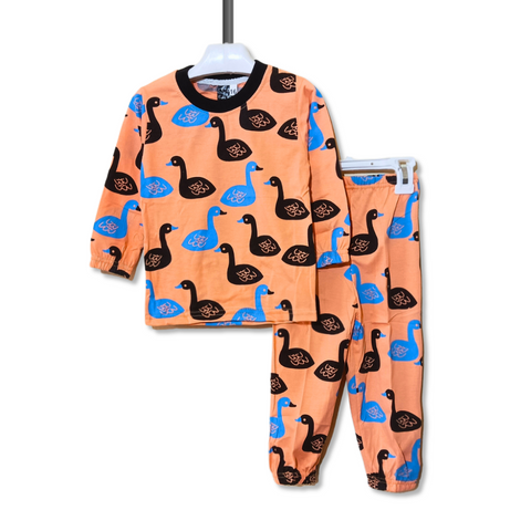 Kids Duck Printed Night Suit