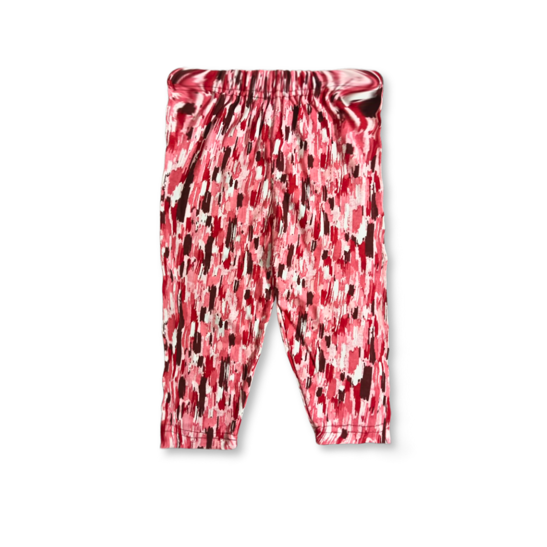 Girls Red Multi Cotton Printed Trouser