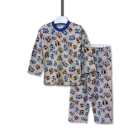 Kids Number Printed Night Suit