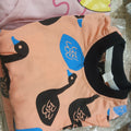 Kids Duck Print Night Suit - Orange