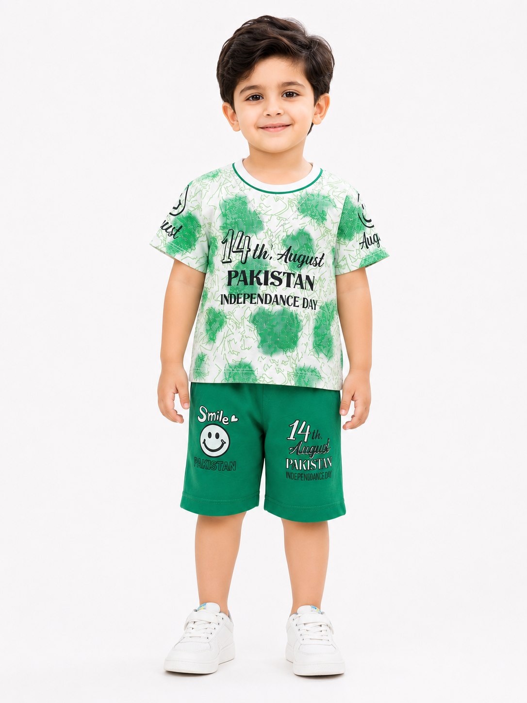 Pakistan Independence Day Kids T-Shirt & Shorts