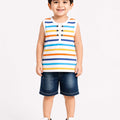 Boys Multi Lining Sando Suit
