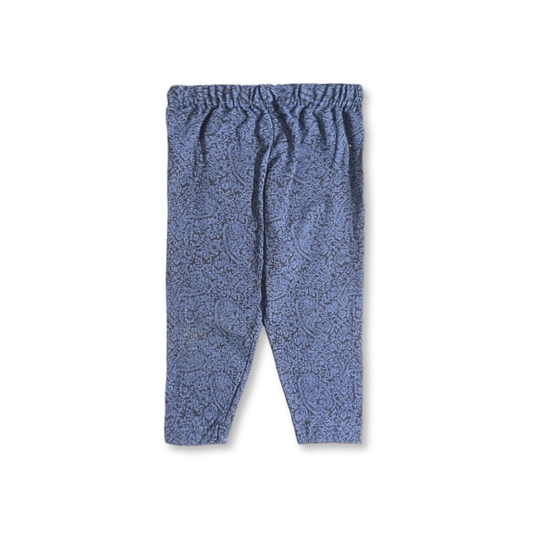 Girls Blue Printed Trouser