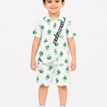 Boys 3-Piece Shirt & Shorts Set with Crossbody Bag