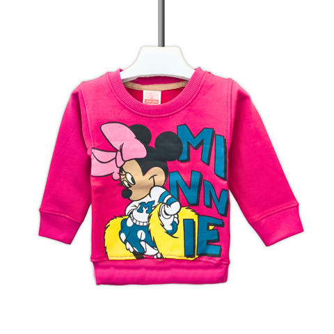 Girls' Minnie Sweatshirt – Pink