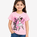 Girls Pink Ballet Graphic T-Shirt