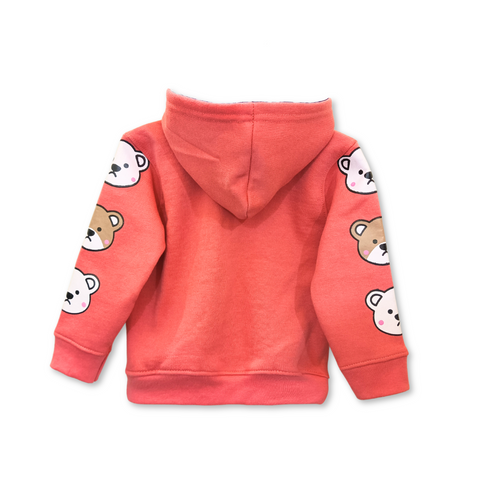 Girls' Power Zipper Hoodie – Pink