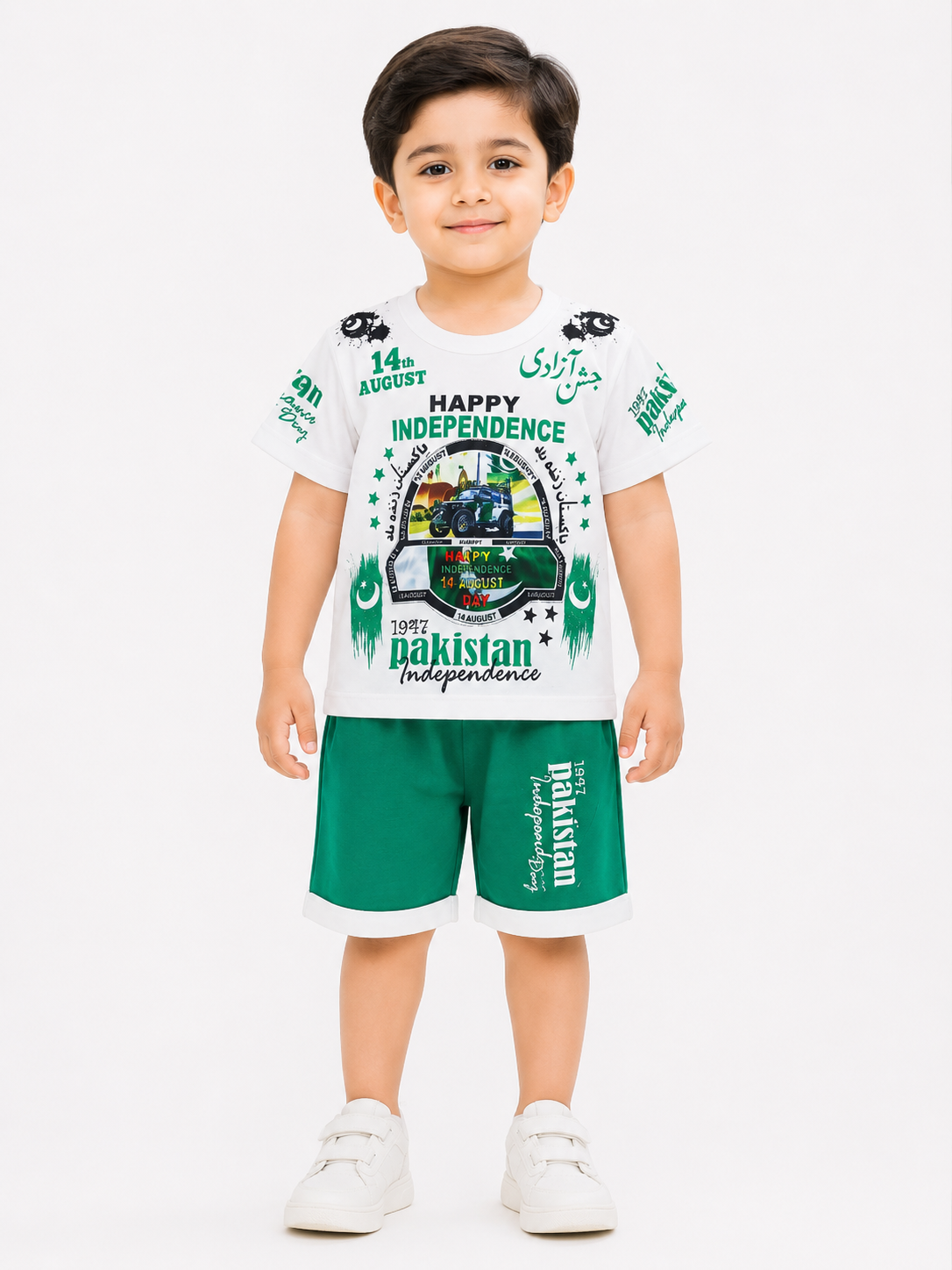 Happy Independence Day Boys 2-Piece Shorts Set