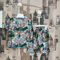 Boys New York Linen 2Pcs Suit - Green