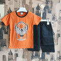 Boys Eagle Print 2Pcs Suit