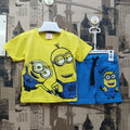 Kids Minion Print 2 Pcs Suit - Yellow