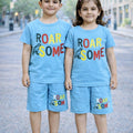 Kids Roar Some Print 2 Pcs Suit - Skye Blue