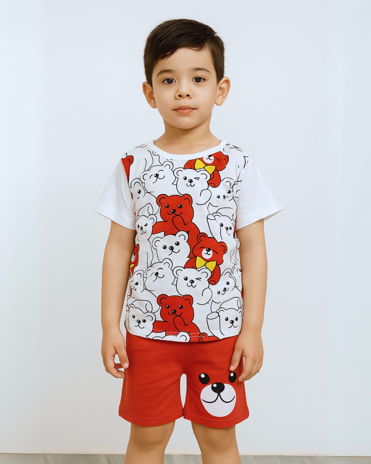 Kids All Over Bear 2 Pcs Brown & White