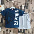 Kids Captain 2Pcs Suit - Picoc & Gray
