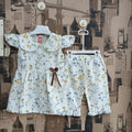 Girls Cotton Frock Style 2Pcs Suit