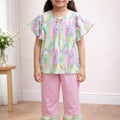 Girls Multi Doted Printed 2Pcs Suit