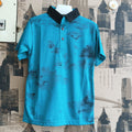 Boys Tie & Dye Polo T-Shirt - Green