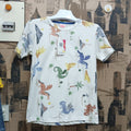 Boys Multi Dino T-Shirt - White