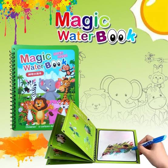 Watercolor Magic Book Drawing Book with Pen Reusable