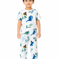Kids Forest Print Night Suit - White