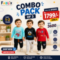 Kids Combo Pack of 3 – Mid Season Suits (1–2 Years)