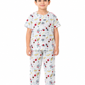 Kids Space All Over Night Suit - White