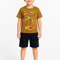 Kids Joystick Game 2Pcs Suit - Mustard & Black