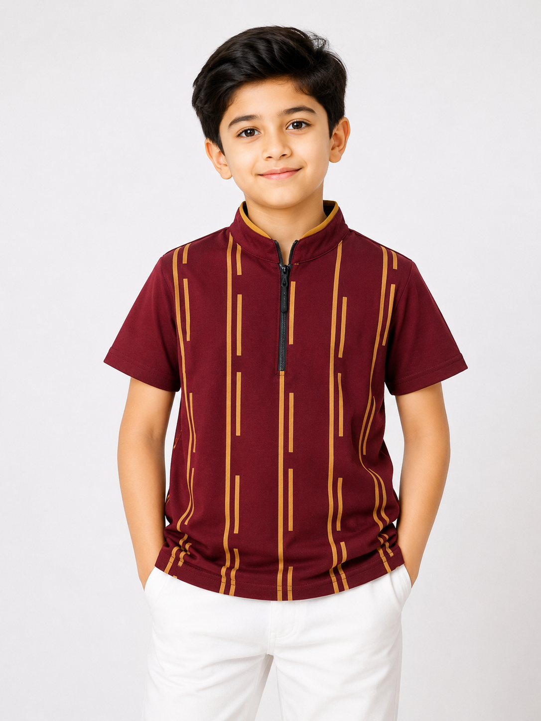 Boys Lining Polo T-Shirt
