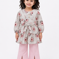 Girls Sunflower Frock Style 2Pcs Suit