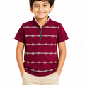 Boys Barbed Wire Polo T-Shirt - Maroon
