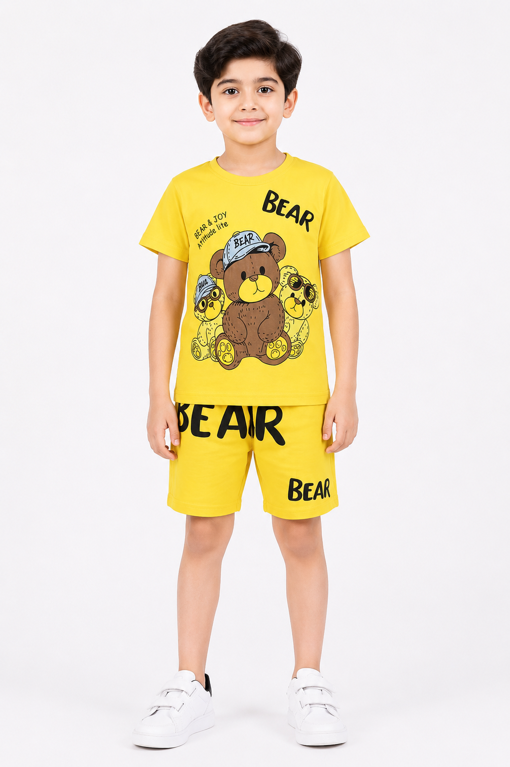 Boys We Bare Bears T-Shirt & Shorts Co-Ord Set