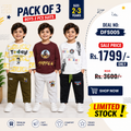 Kids Smart Combo Pack of 3 – Mid Season Suits (2–3 Years)