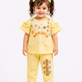 Girls Bonjour Girl Print 2Pcs Suit