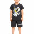 Kids Surfer Fish 2 Pcs Suit - Black
