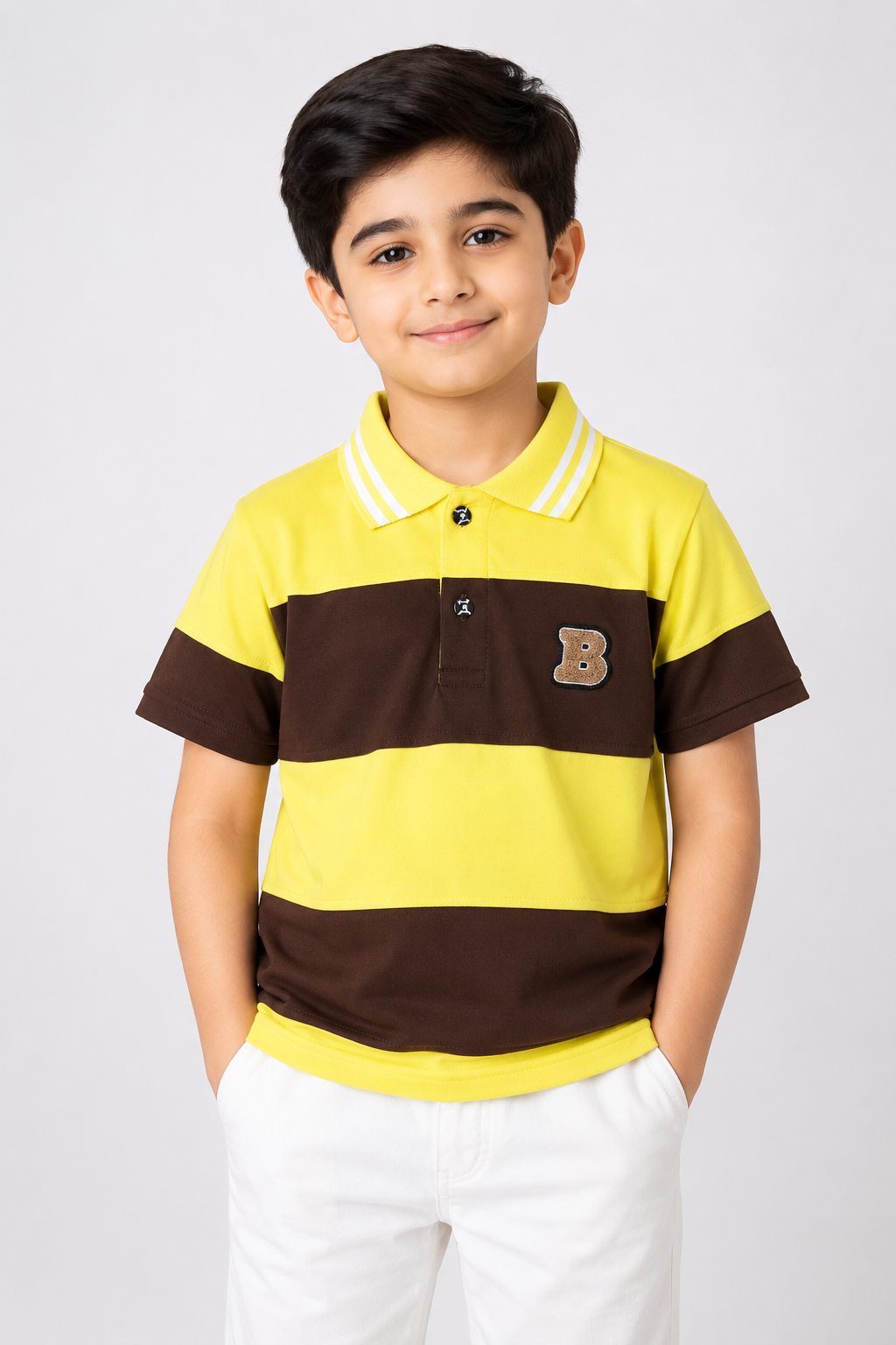 Boys Panel  Polo T-Shirt