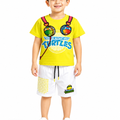 Boys Headphone Turtle Print 2Pcs Suit